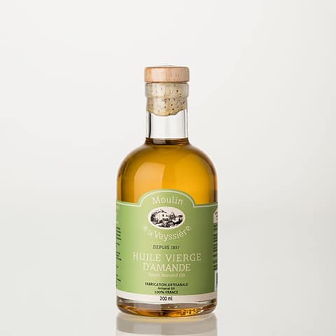Moulin de la Veyssière Huile vierge d'amande, 200 ml