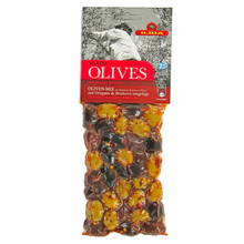 Charger l'image dans la galerie, Oliviers &amp; Co Mix d'olives vertes et noires au oregano et piment 150 gr
