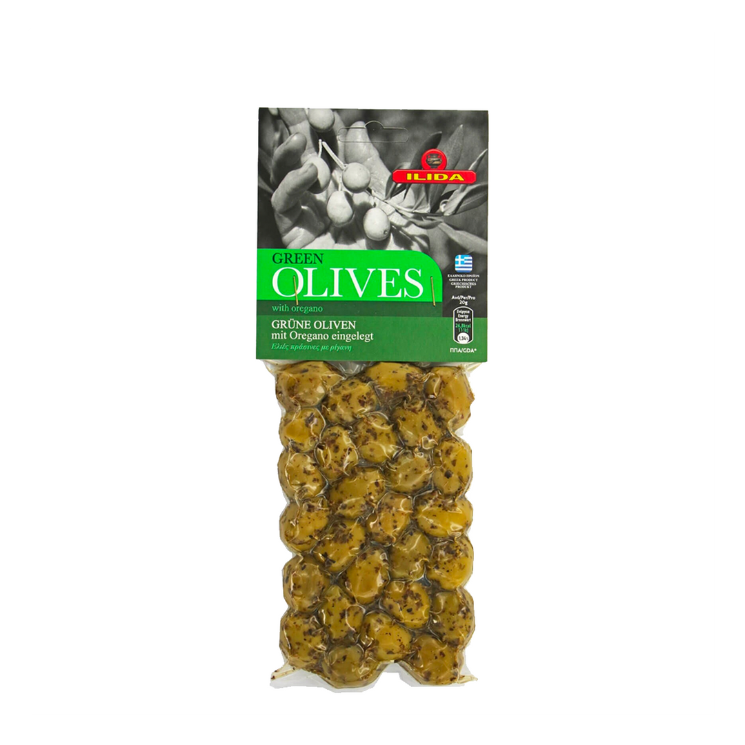Oliviers & Co Olives Vertes à l'origan 150 gr