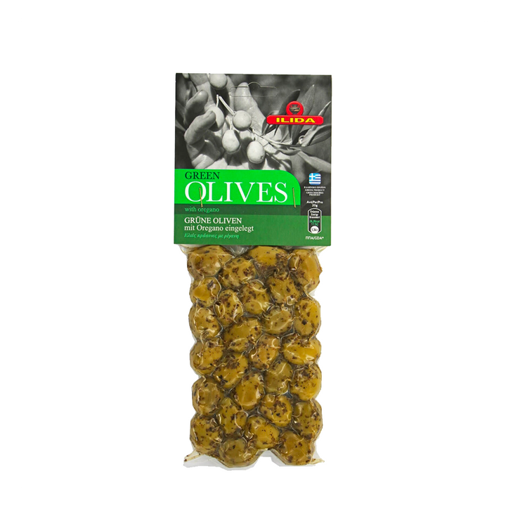 Oliviers & Co Olives Vertes à l'origan 150 gr
