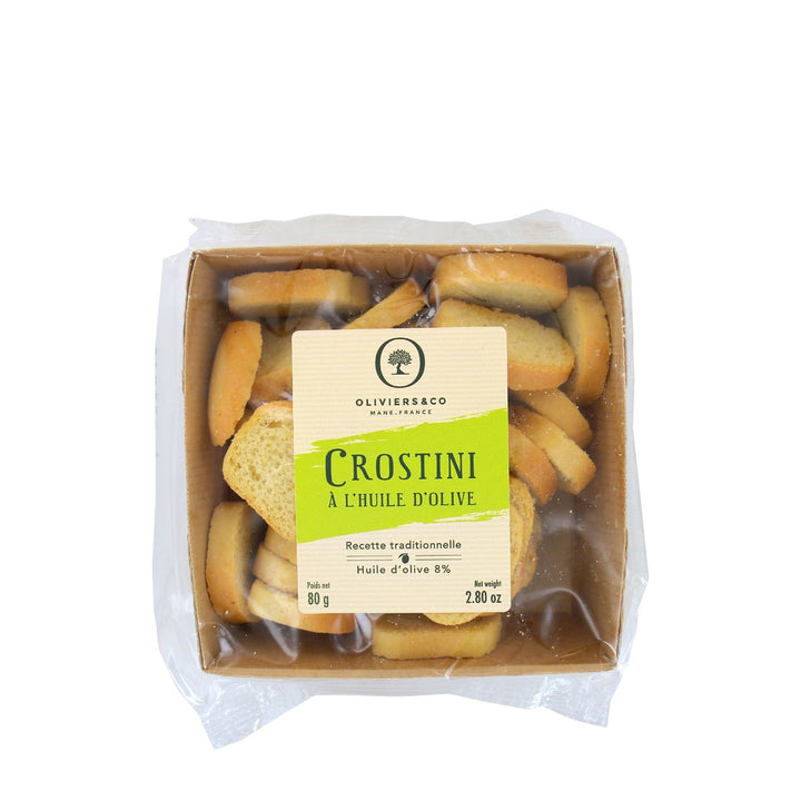 Oliviers & Co Mini Crostini à l'huile d'olive 8%, 80 gr