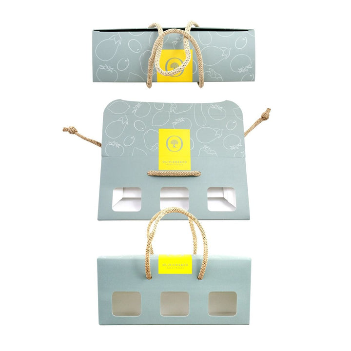 Oliviers & Co Boite vide pour un assortiment de trois tapenades 3 x 100 gr