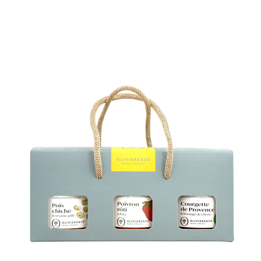 Oliviers & Co Boite vide pour un assortiment de trois tapenades 3 x 100 gr