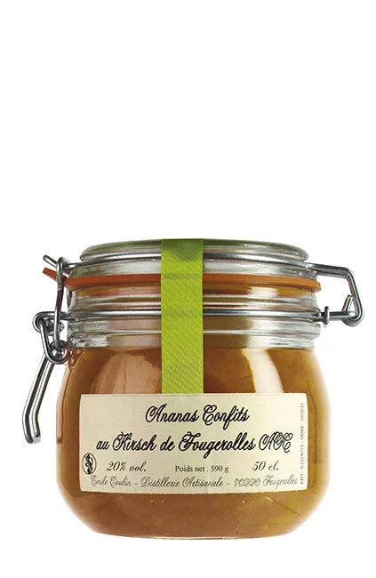Ananas confit au kirsch de Fougeroles AOC 20% vol., 50 cl