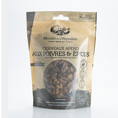 Cerneaux de noix au poivre et aux épices, Moulin de la Veyssière, 120 gr