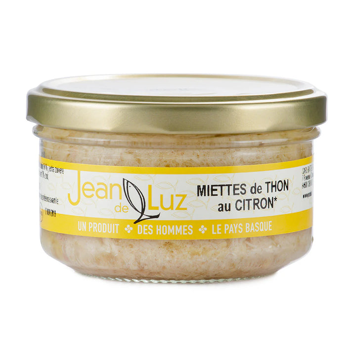 Jean de Luz Miettes de Thon Germon à l'huile d'olives et au citron - BIO - 140G
