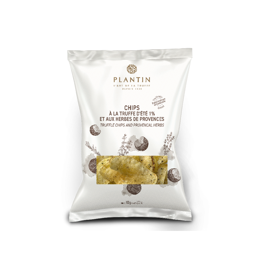 Plantin Chips à la truffe d'été 1% et aux herbes, aromatisées, 100 g