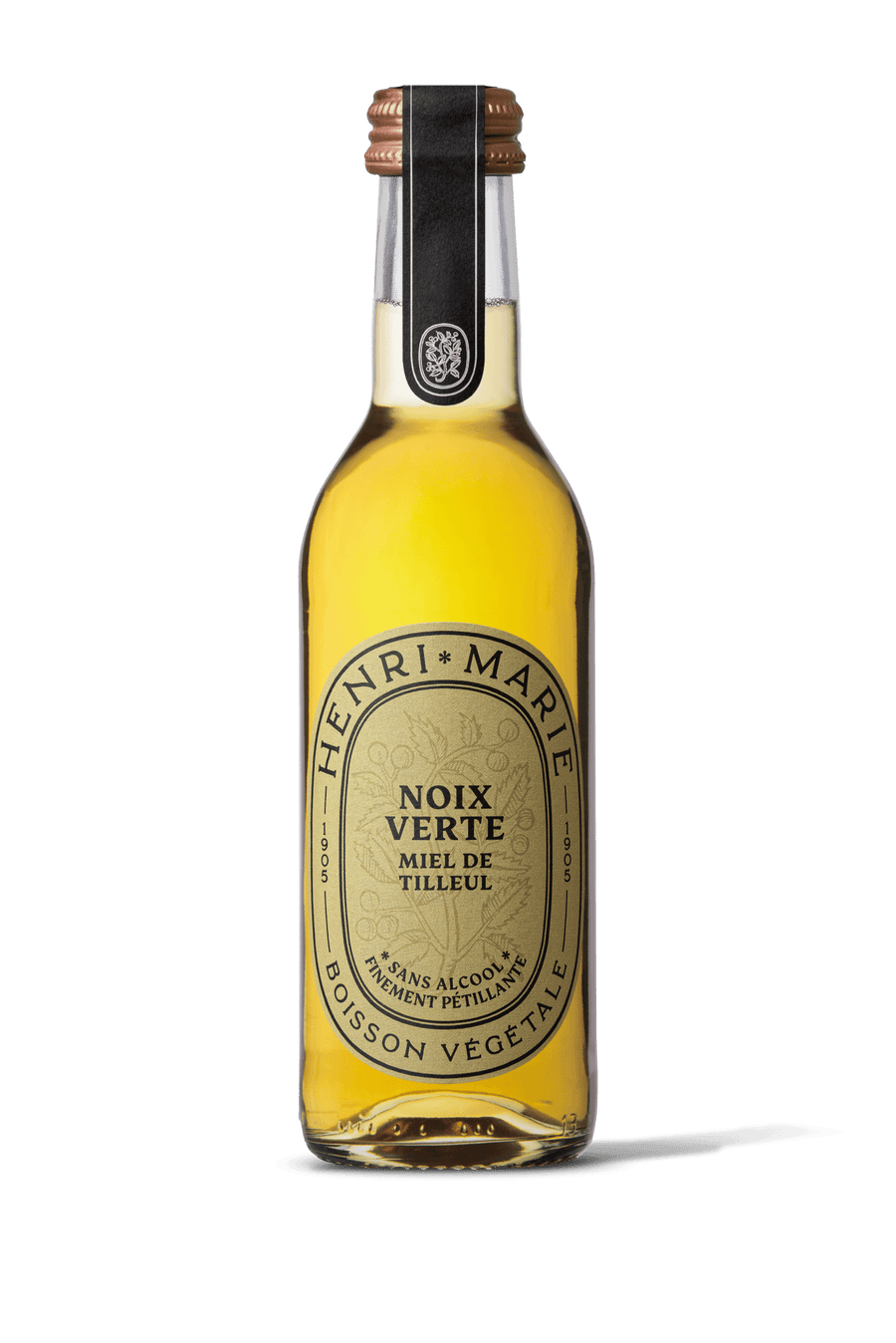 Henri Marie Noix Verte et Miel de Tilleul, pétillant naturel sans alcool, BIO, 25 cl