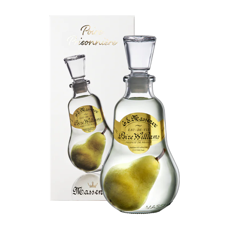 Distillerie G. E. Massenez Poire Prisonnière, Eau de vie de Poire Williams 40% vol, 70 cl