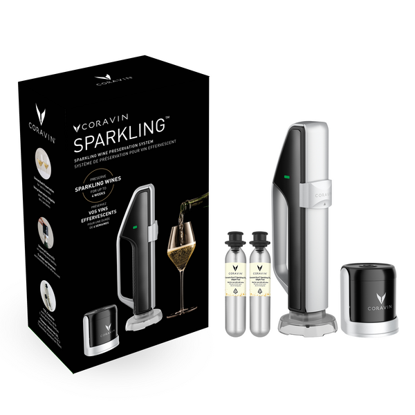 Coravin Sparkling® système de préservation des vins pétillants, noir/argenté