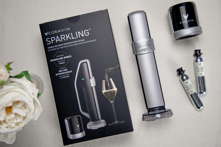 Coravin Sparkling® système de préservation des vins pétillants, noir/argenté