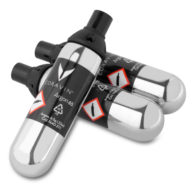 Capsules d’Argon Pure® Standard Coravin, paquet de 6 pièces