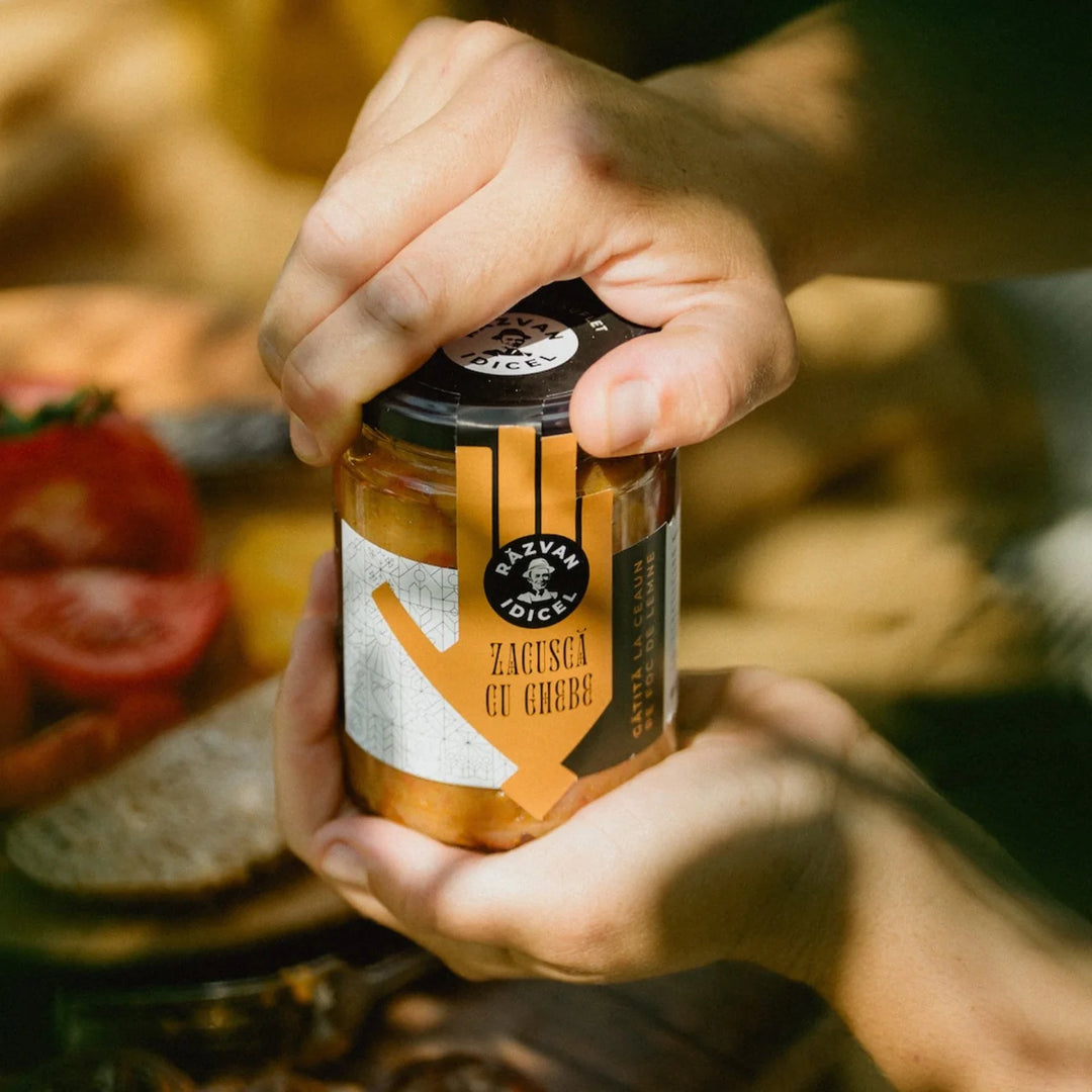 Răzvan Idicel Zacuscă aux cêpes au chaudron, 350 gr