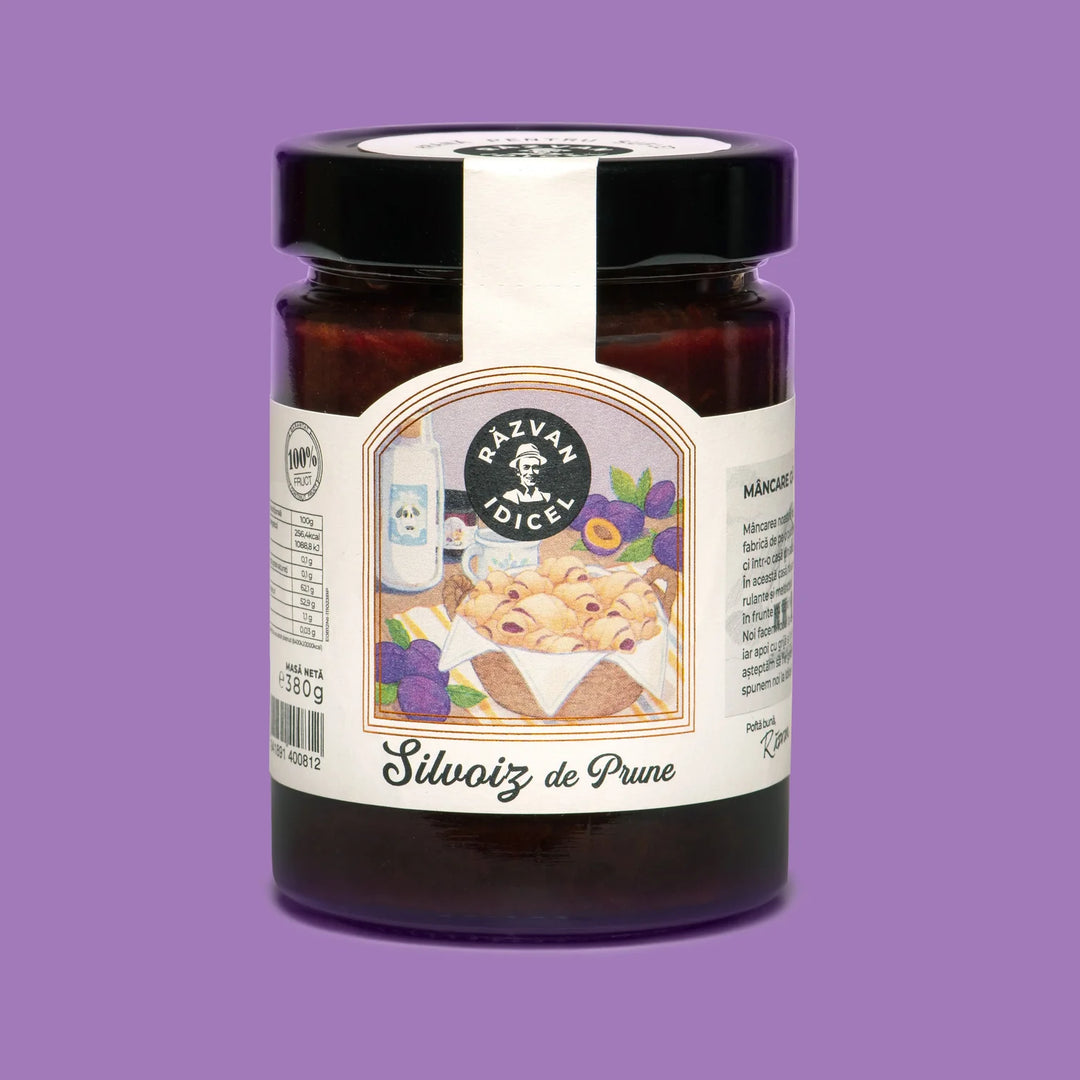 Răzvan Idicel "Silvoiz de prune" sans sucre, 350 gr