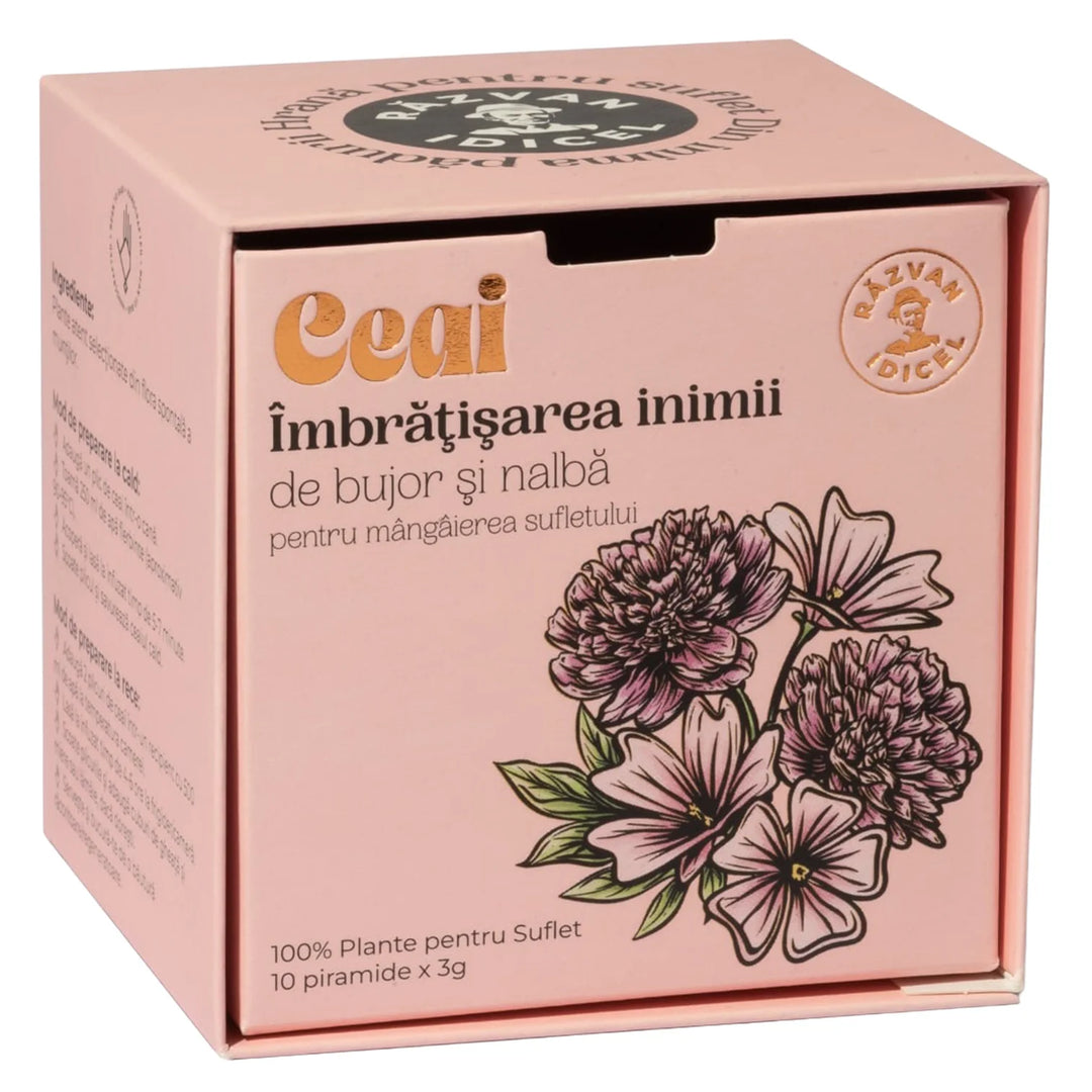 Razvan Idicel Infusion "L'Accolade du coeur" - pivoine et fleur de mauve - 10 sachets x 2,5 gr