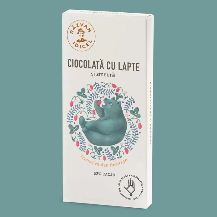 Razvan Idicel Tablette de chocolat au lait aux framboises 70 gr