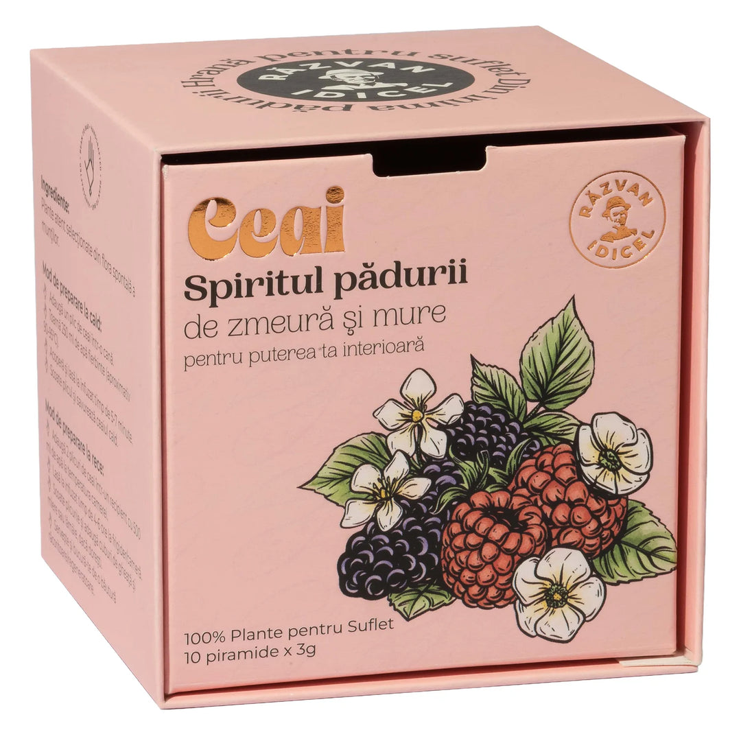 Razvan Idicel Infusion "L'Esprit de la forêt", framboise et mûre, 10 sachets x 2,5 gr 