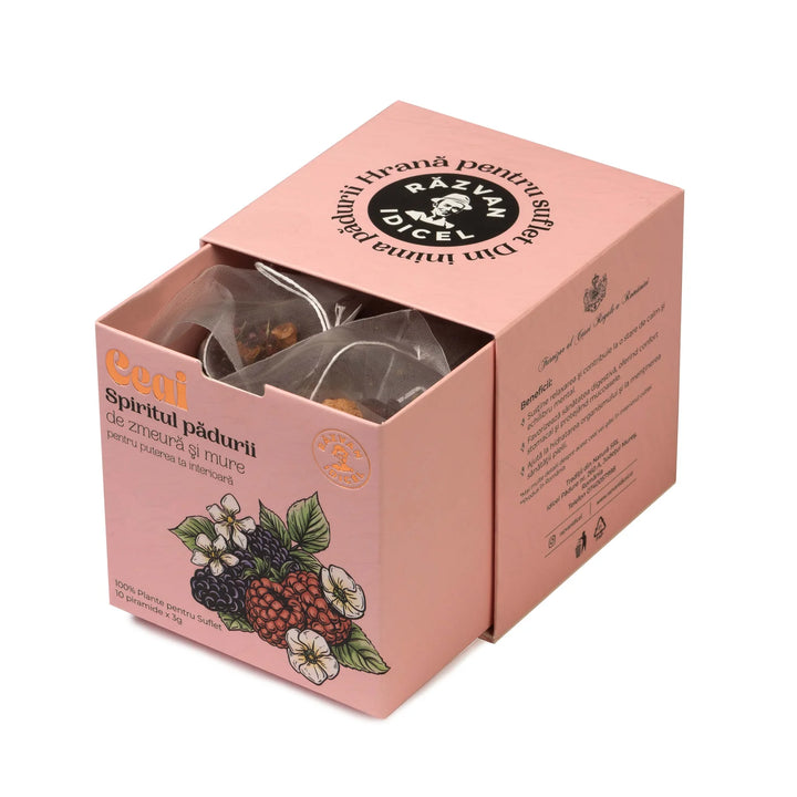 Razvan Idicel Infusion "L'Esprit de la forêt", framboise et mûre, 10 sachets x 2,5 gr 