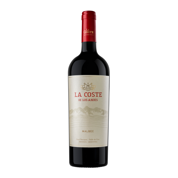 La Coste de los Andes Malbec 2020, Mendoza Argentina BIO, 75 cl