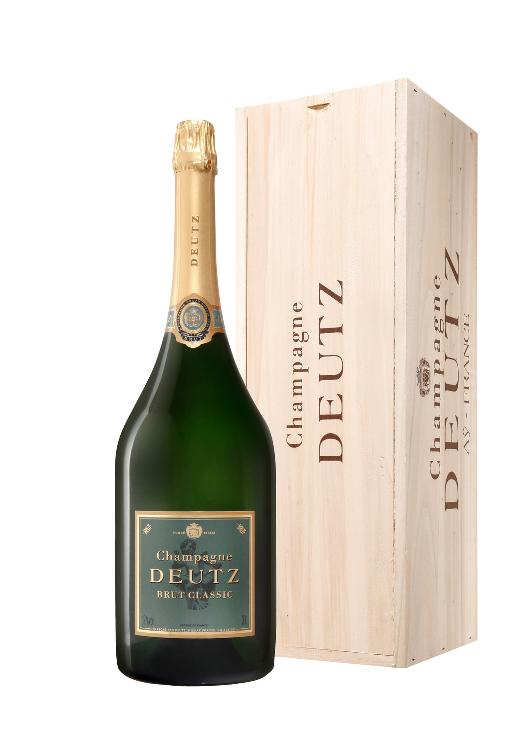 Deutz Brut Classic Jéroboam en caisse bois, 300 cl