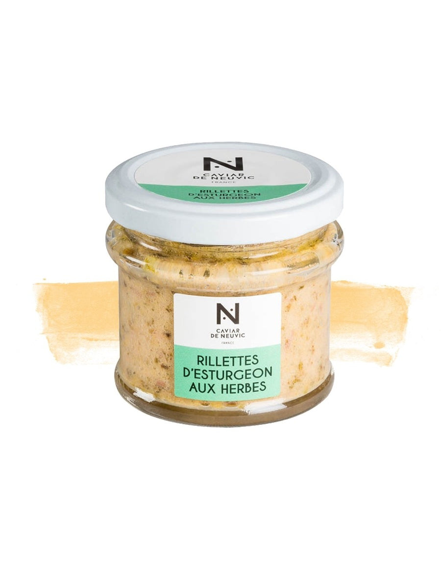 Caviar de Neuvic Rillettes d'esturgeon aux herbes, 90 gr