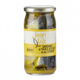 Jean de Luz Sardines à l'huile d'olive et au citron, 270 gr